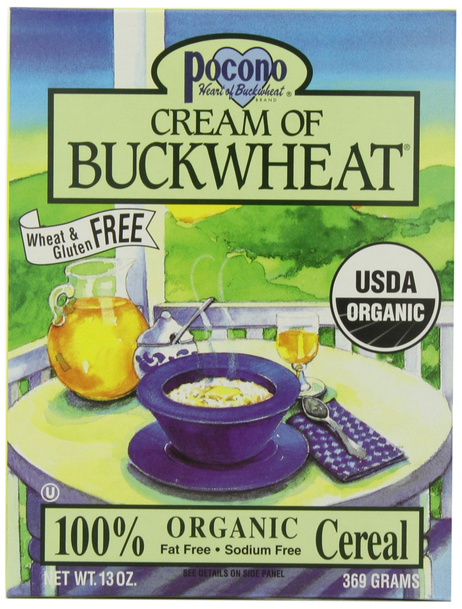 Product image of Pocono Cream of Buckwheat Gluten Free Hot Cereal 13-oz Pack of 3